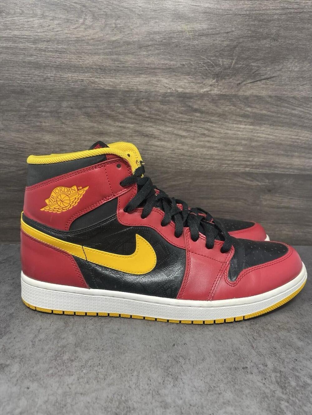 Air Jordan 1 Highlight Reel Sneakers Mens Size 12 Red Black Lot 555088-017 - Picture 5 of 12